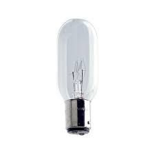 A clear, elongated MedPharma USA CAX bulb features a silver metal base and is designed for 50W power at 130V, displayed against a plain white background.