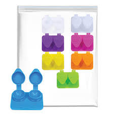Mixed Colors Flip Top Contact Lens Cases, 1000/Bag