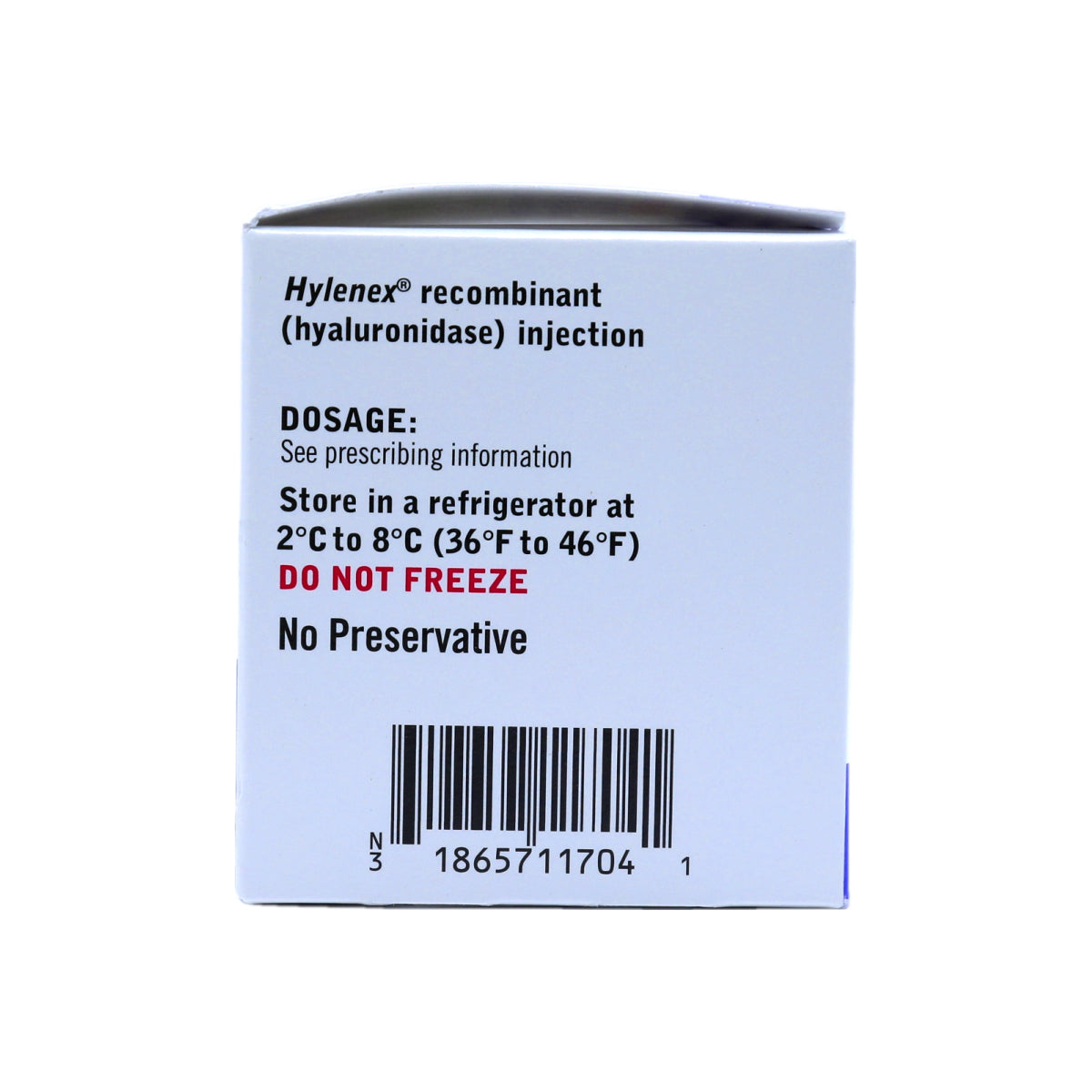 Hylenex Hyaluronidase Injection, 150 USP U/mL, 1mL Single-Dose Vial (4/Box)
