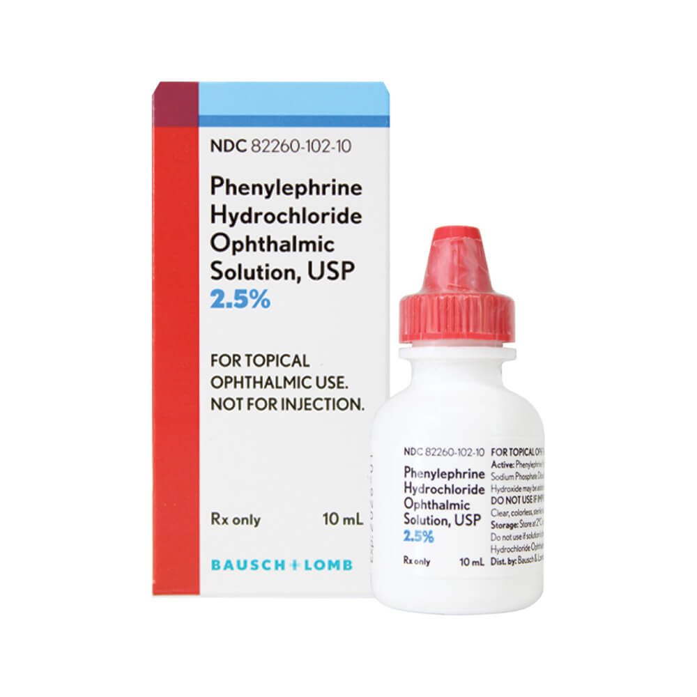 Phenylephrine Hydrochloride Ophthalmic Solution 2.5%, 10ml, Bausch + Lomb