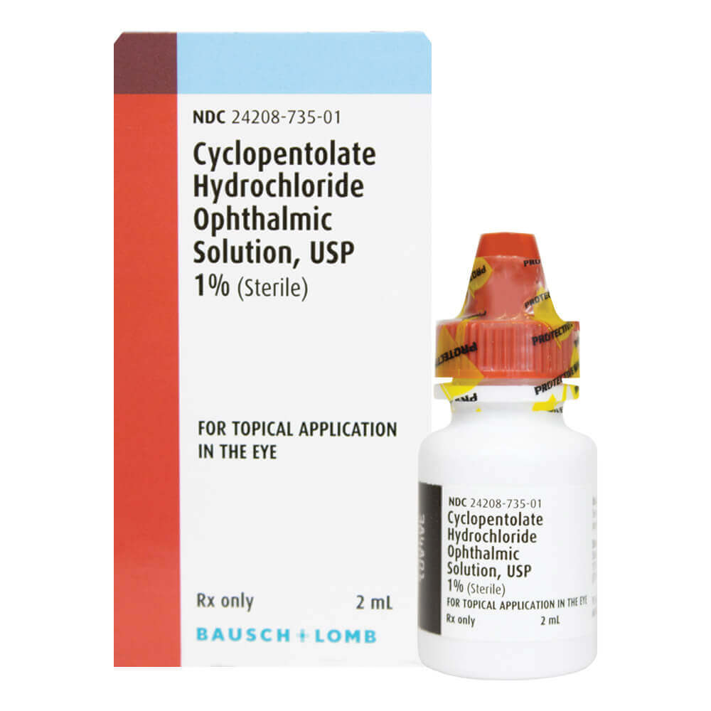 Cyclopentolate HCl Ophthalmic Solution 1% 2mL - Bausch + Lomb