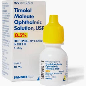 Timolol, 0.5%, 10mL