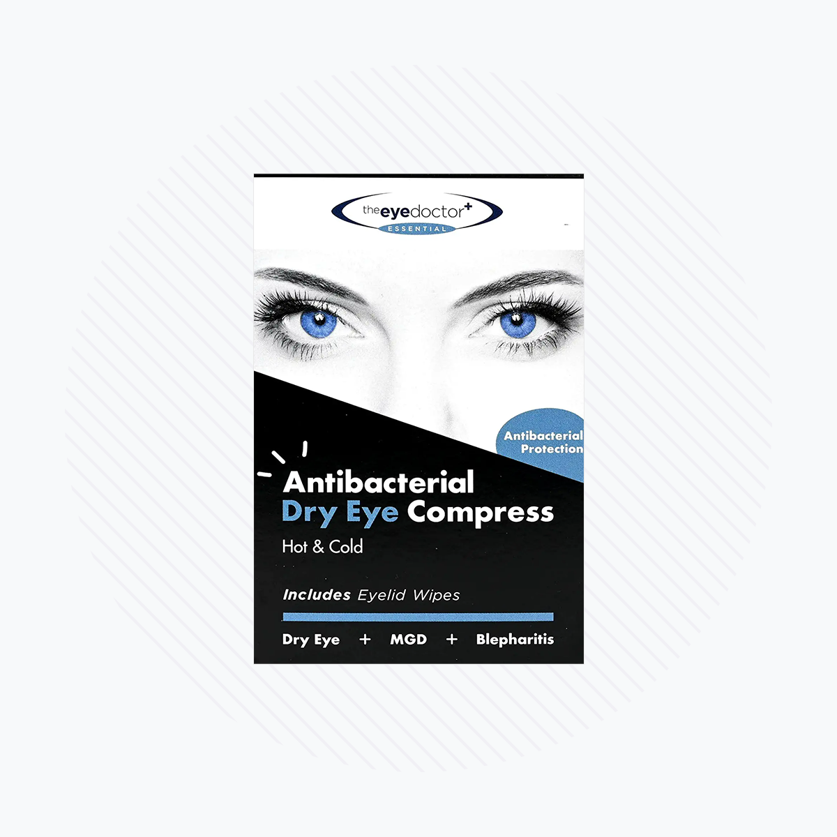 The Eye Doctor Essential – Antibacterial Hot Eye Compress for Dry Eye, Blepharitis and MGD - Microwavable – Hot and Cold Eye Compress