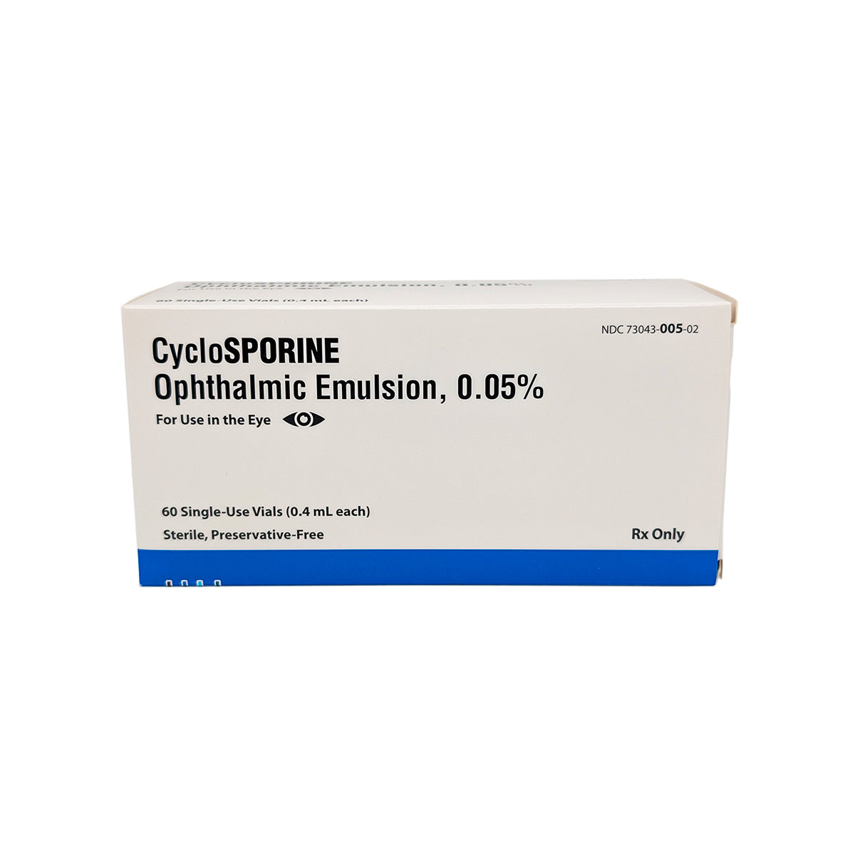 Cyclosporine 0.05% 60 x 0.4mL