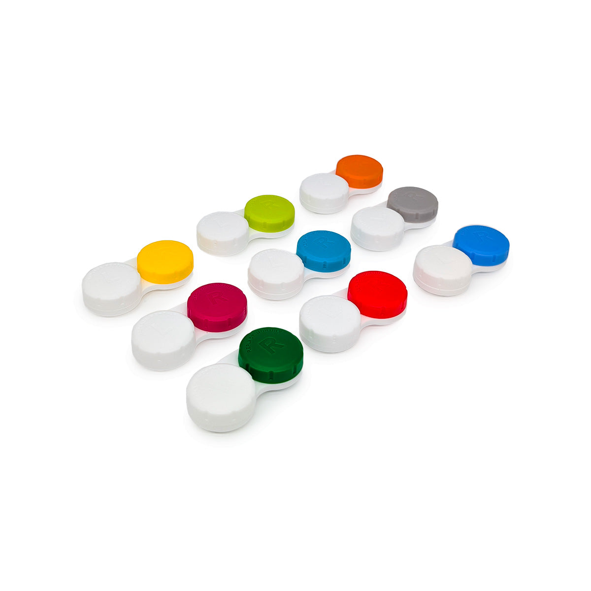 Contact Cases, Screw top, Assorted Colors, 50/Bag