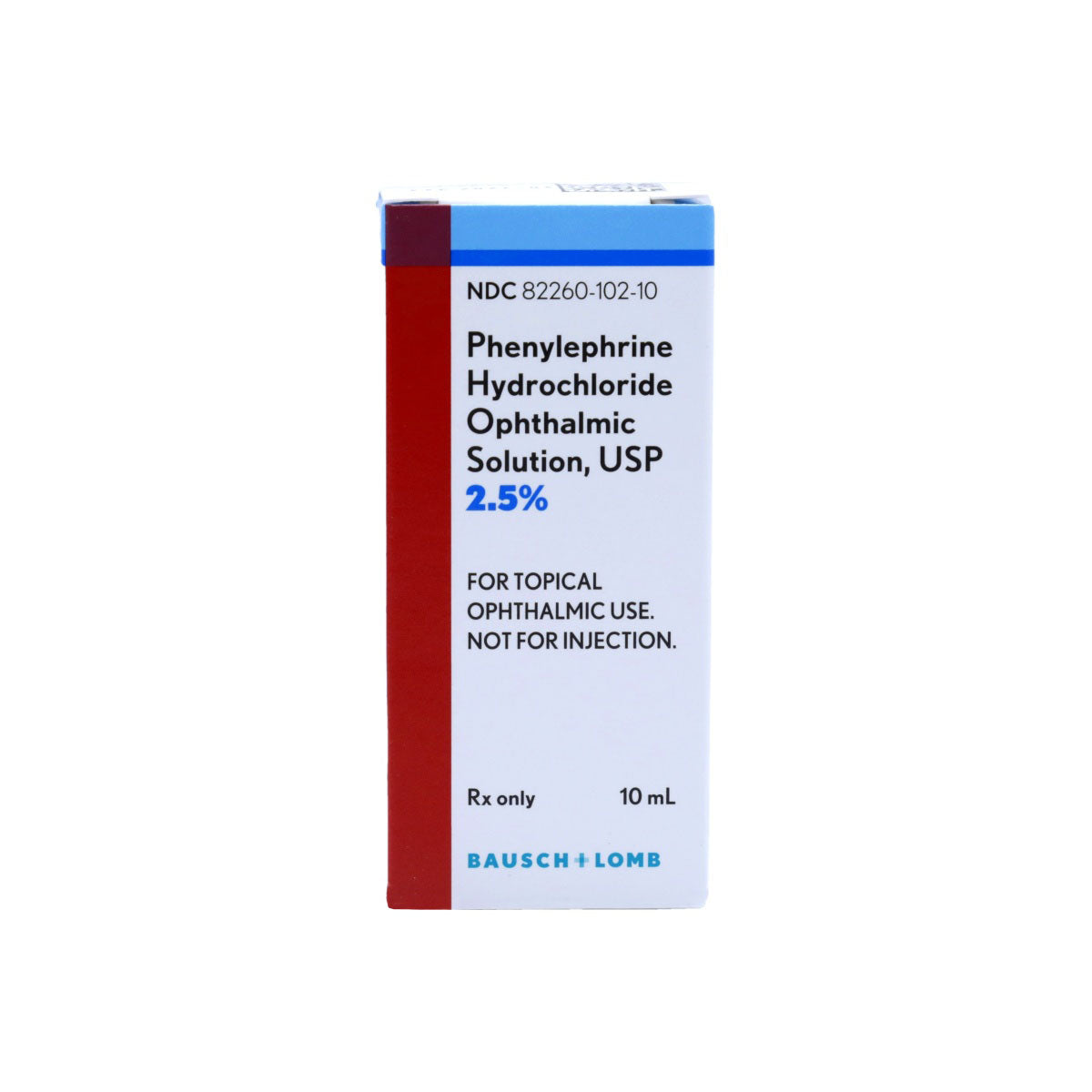 Phenylephrine HCl 2.5% Ophthalmic Solution, 10 mL — Bausch & Lomb