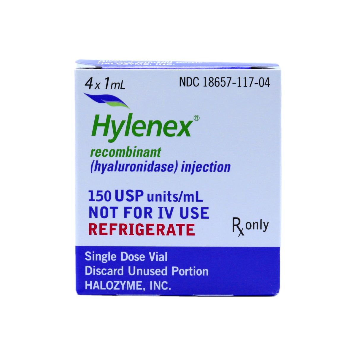 Hyaluronidase Injection, 150 USP U/mL, 1mL Single-Dose Vial (4/Box)