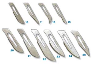 #10 Blades, Sterile, Disposable, 100/Box