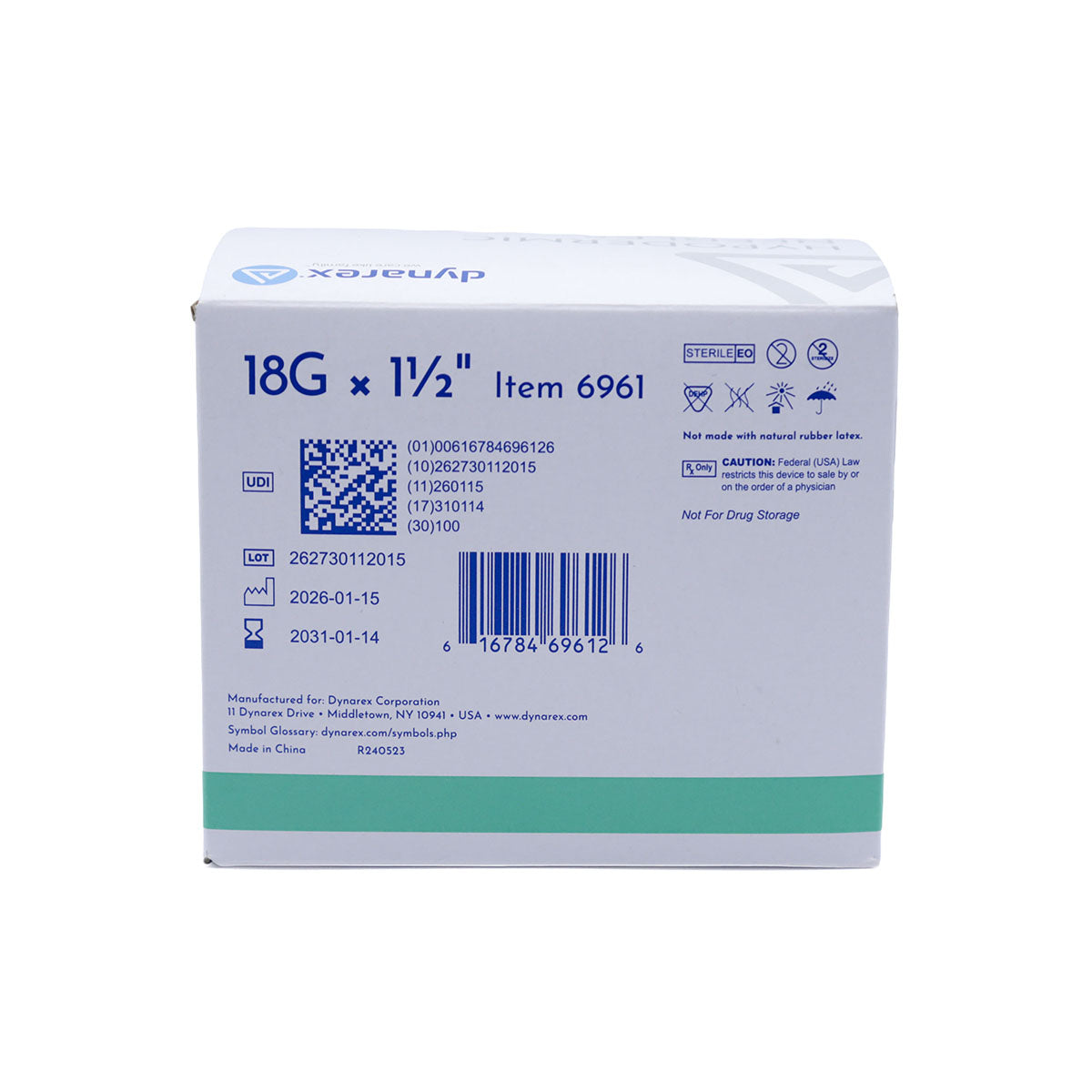 Needles, 18g x 1-1/2", 100/Box