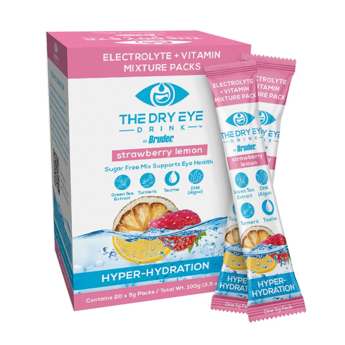 Dry Eye Drink™ Daytime – Doctor-Formulated Electrolyte Hydration for Eye Health (20 Packets)