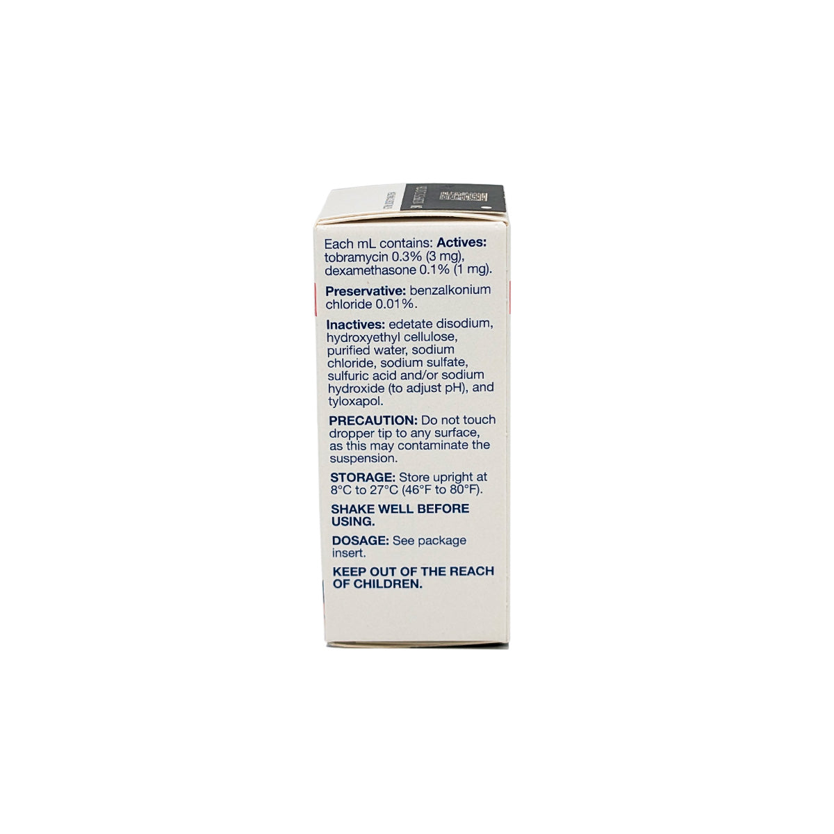 Tobramycin Dexamethasone [TOBRADEX] 0.3%/0.1% 5mL