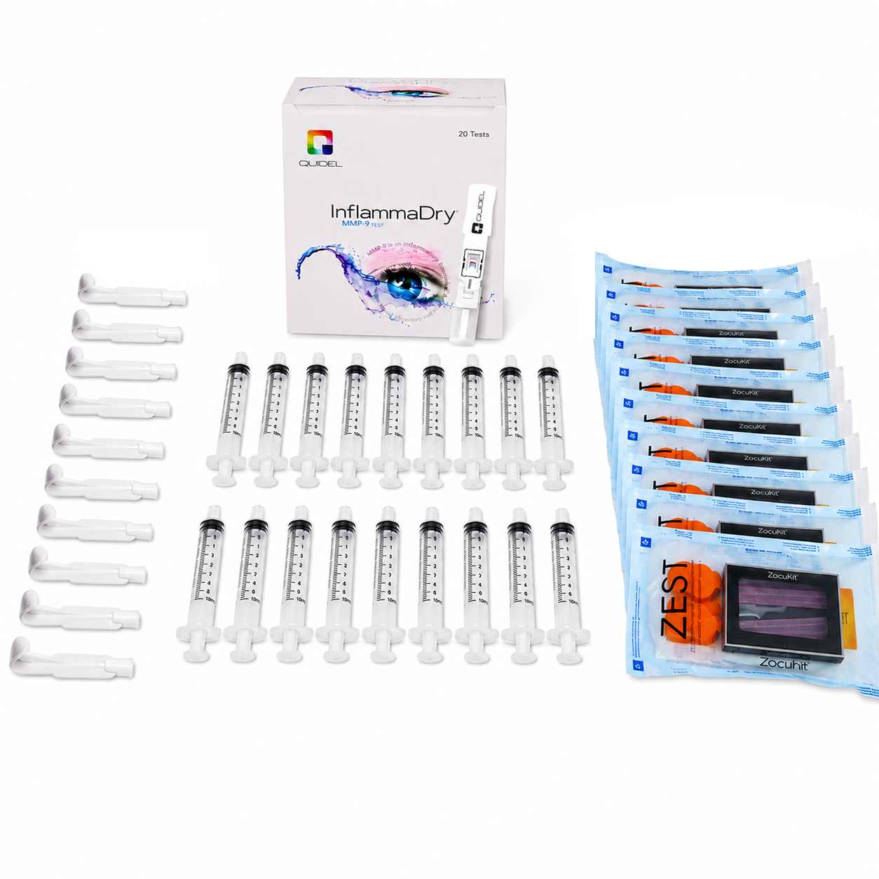 Test and Restore Kit™ — InflammaDry® · Rinsada® · ZEST®