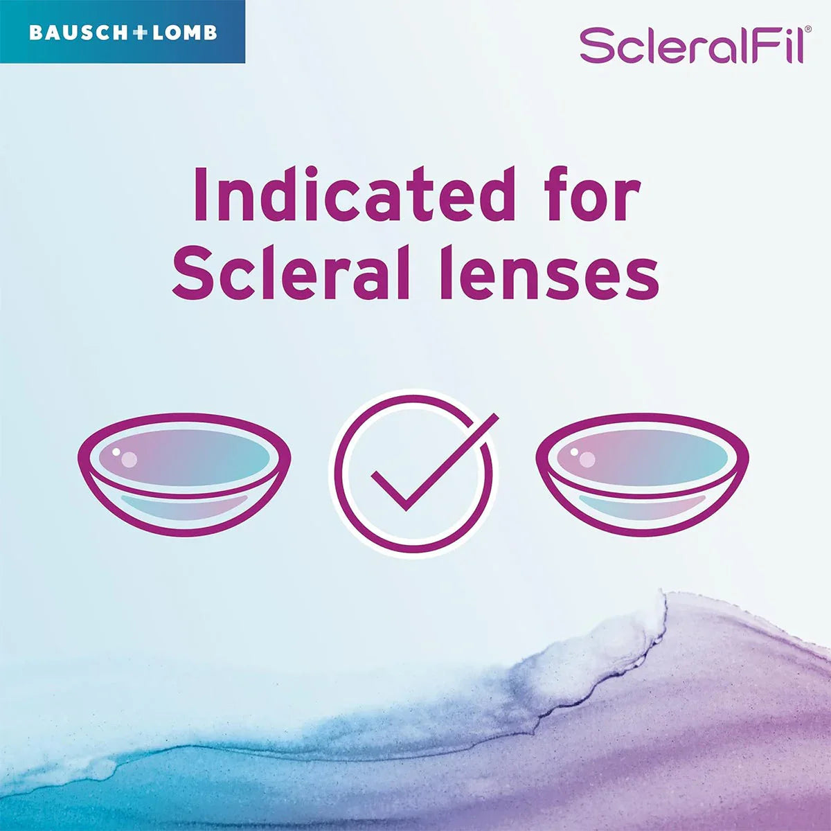 ScleralFil Preservative Free Saline Solution for Scleral, Soft, & Rigid Gas Permeable Lenses, Buffered Solution, Single-Use Vials, 0.33 Fl Oz (10 mL) Pack of 30