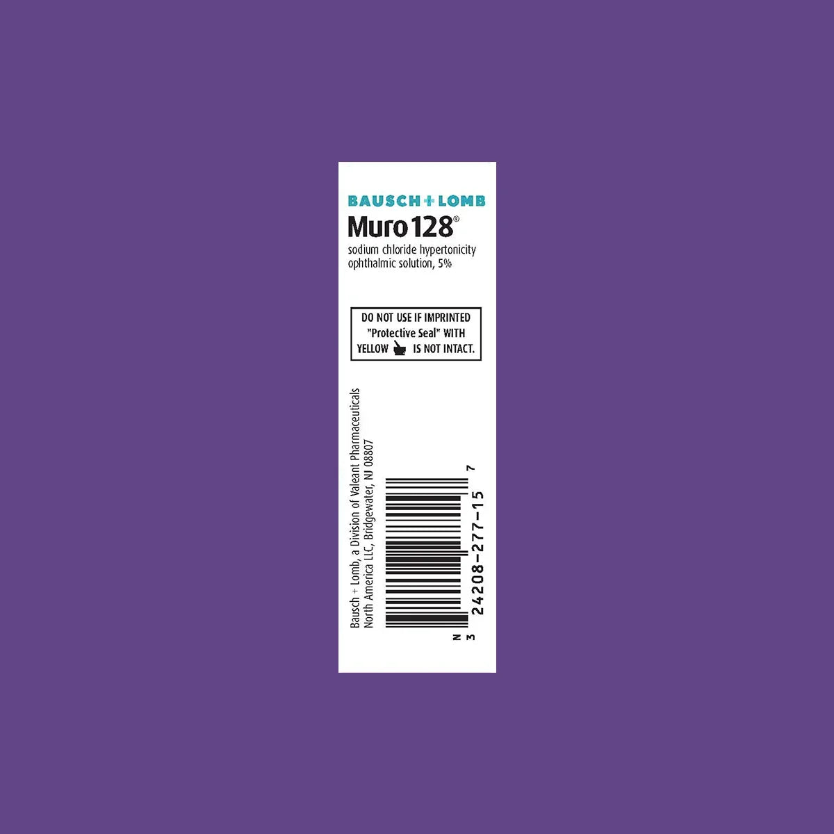 Muro 128 Sodium Chloride Hypertonicity Eye Drops 5%, Ophthalmic Solution, 0.5 fl oz (15 mL)