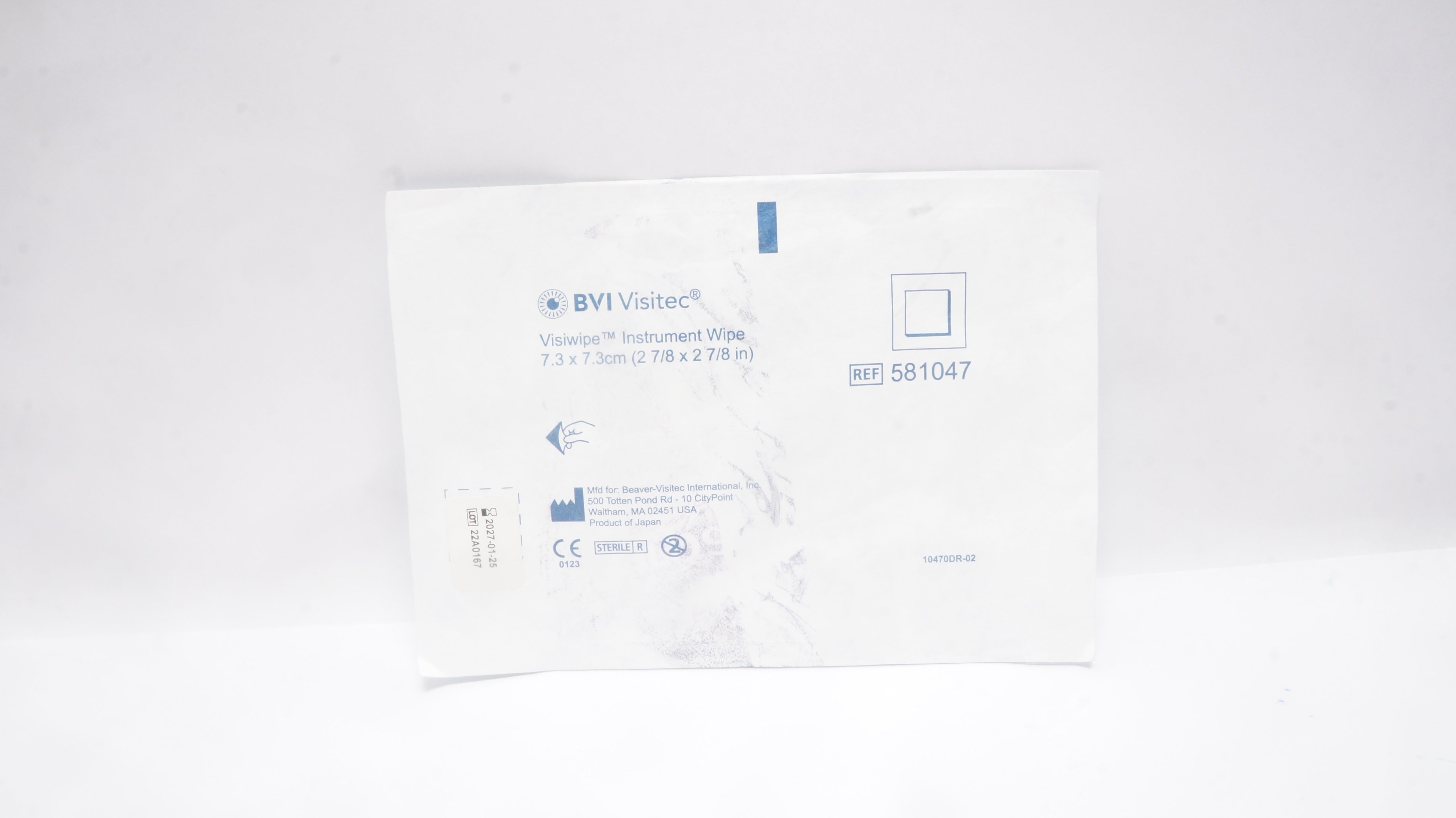 Wipe, Instrument Visi-Wipe STR, 2 7/8 x 2 7/8 inch, BX/20 - BVI