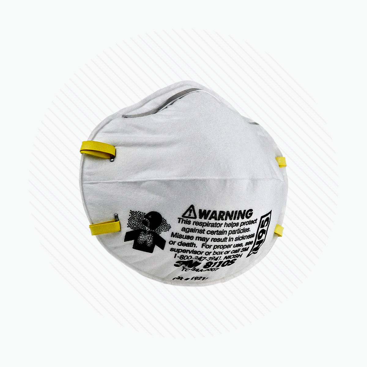 3M N95 Particulate Respirator, 8110S, 20/Pack (SMALL Size)