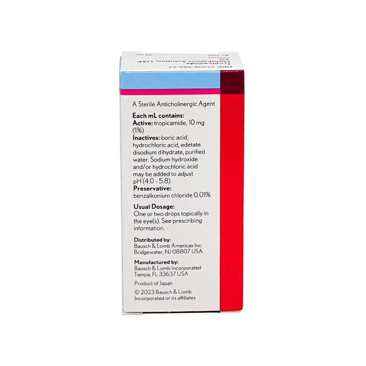 Tropicamide 1% 15mL, Bausch & Lomb