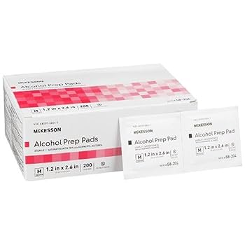 Alcohol Prep Pads, Medium 200/Box - McKesson