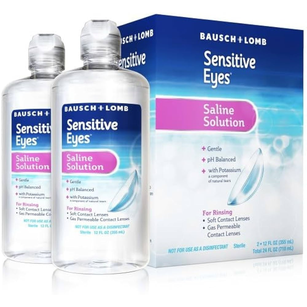 Contact Lens Solution Sensitive Eyes Plus 12oz - Bausch