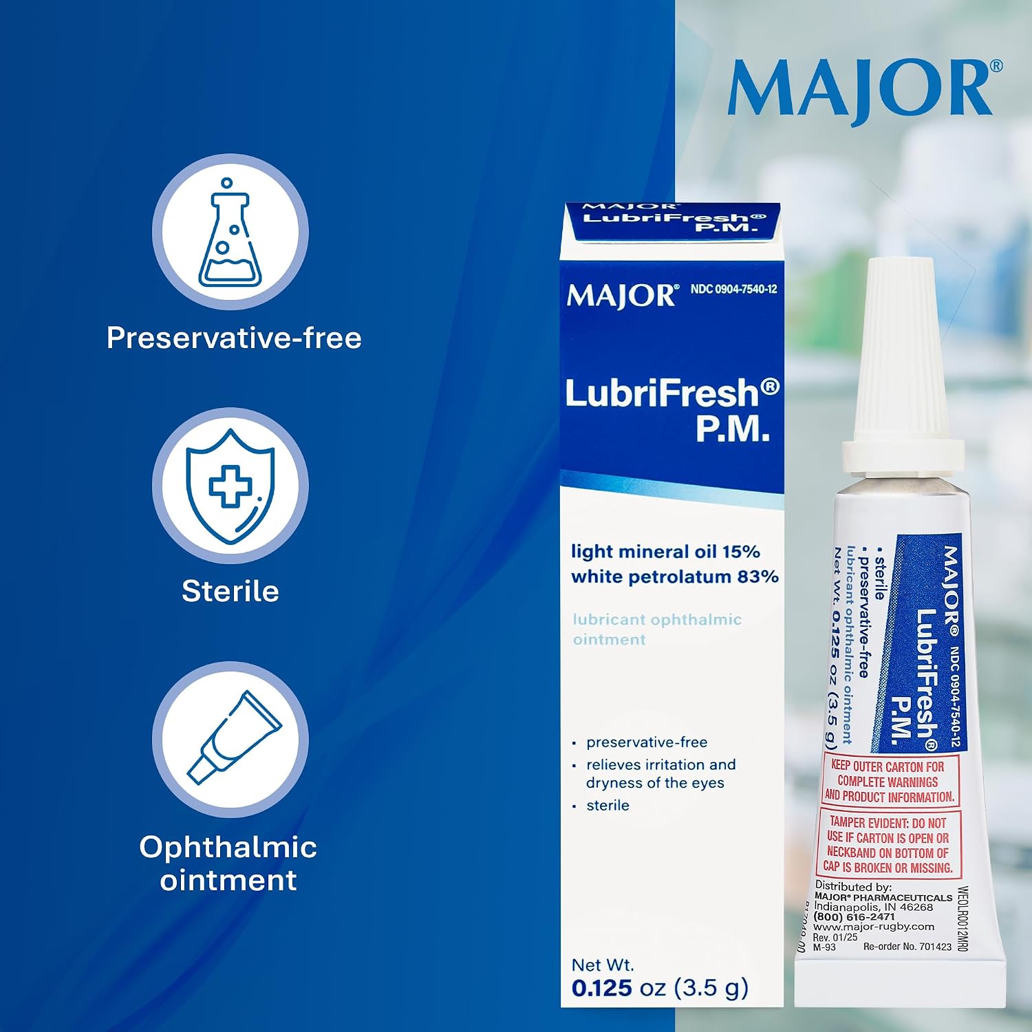Lubrifresh P.M. Lubricating Dry Eye Ointment 3.5GM