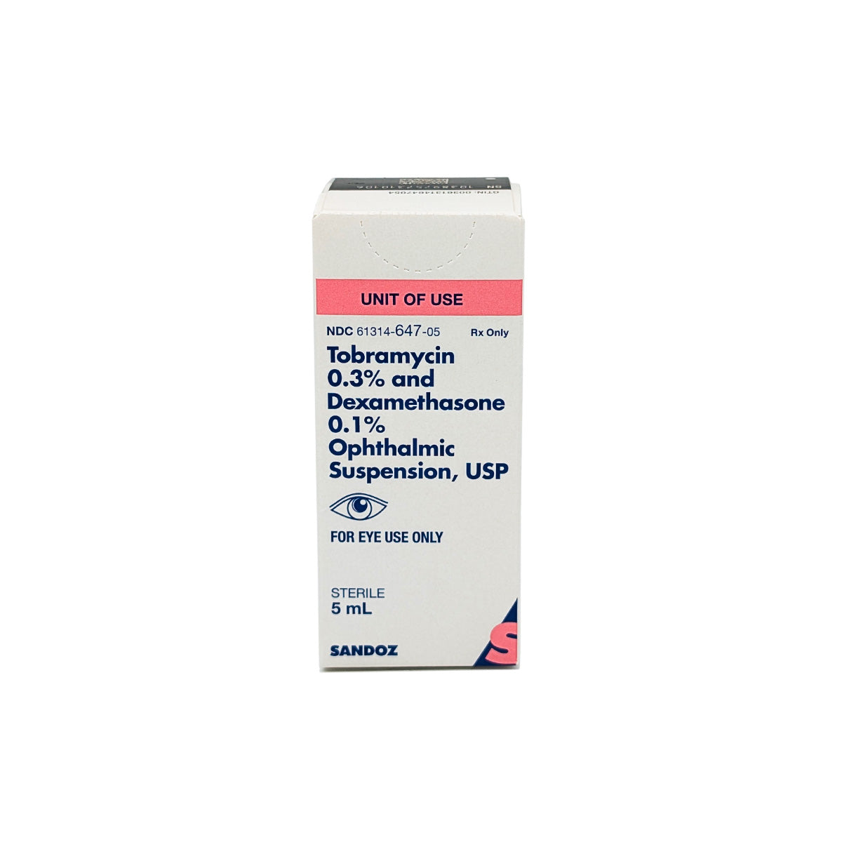 Tobramycin Dexamethasone [TOBRADEX] 0.3%/0.1% 5mL