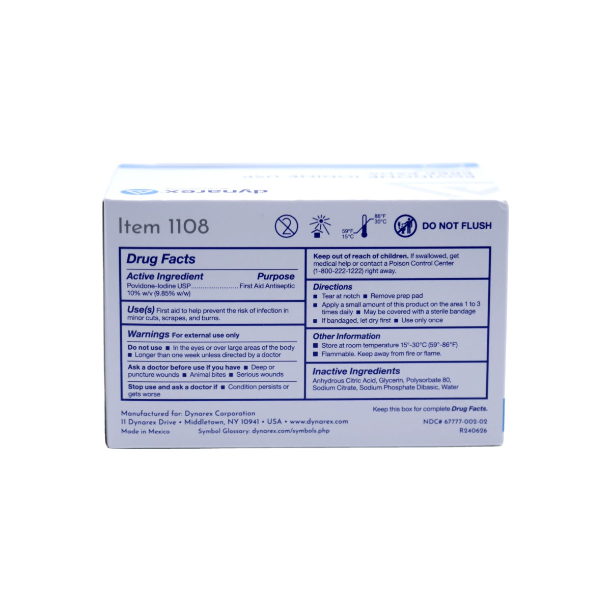 PVP Pred Pads (Povidone Iodine) 100/Box