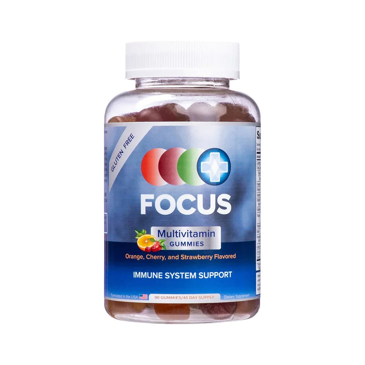 Focus Multivitamin Gummies to Support Overall Health Daily Vitamin (90 Ct)
