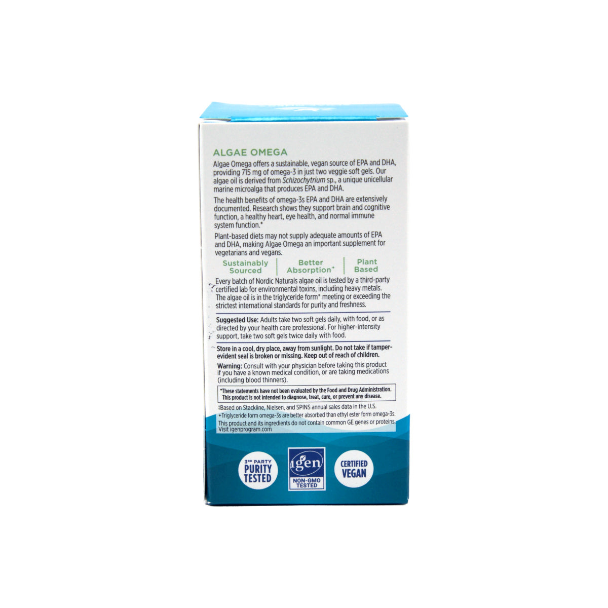Nordic Naturals Algae Omega - Vegan Omega-3 (60ct)