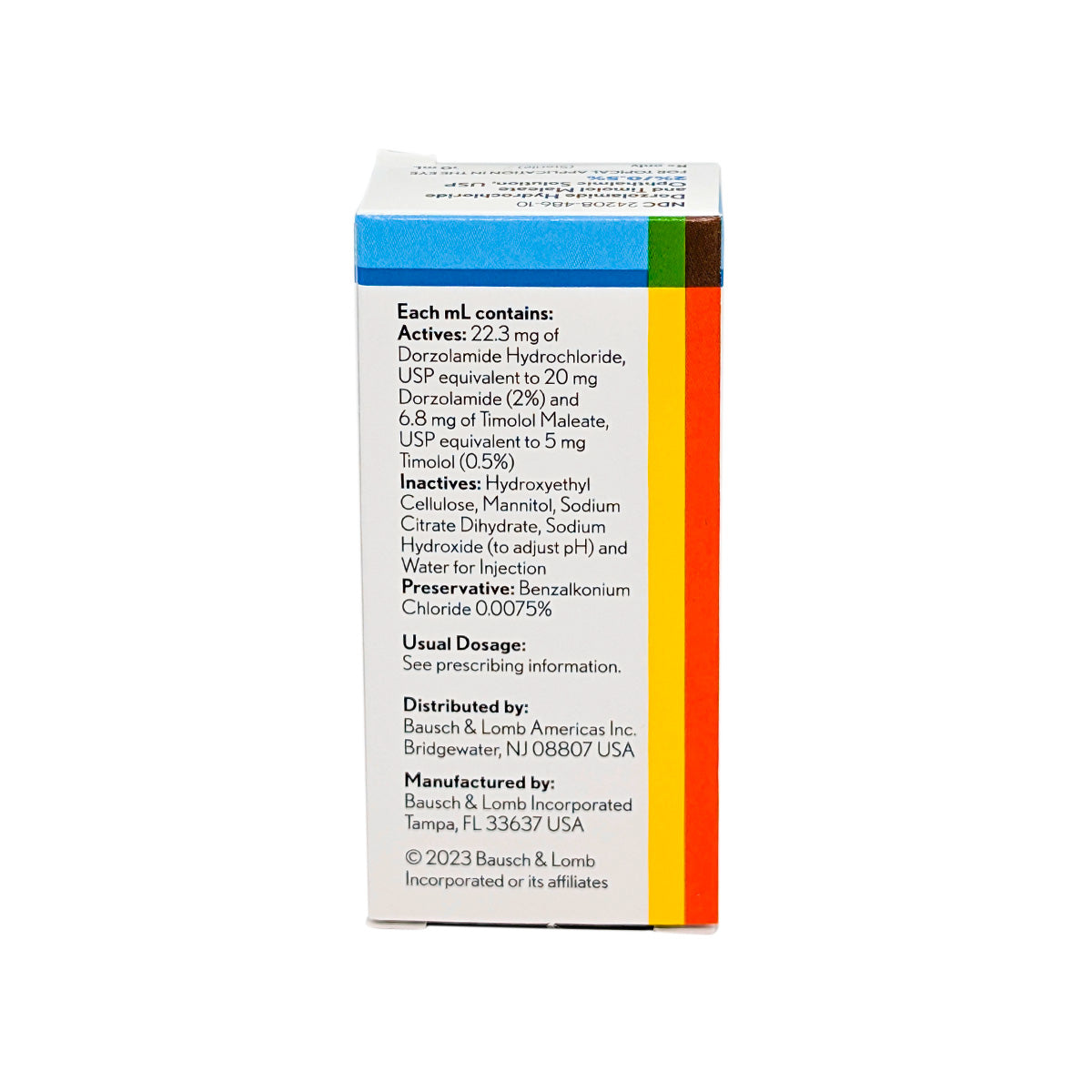 Dorzolamide 2% | Timolol 0.5% | Ophthalmic Solution 10mL