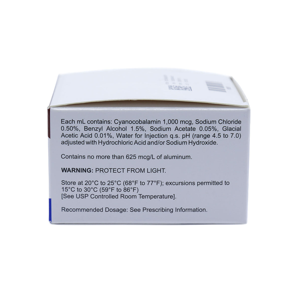 B-12 Vitamin Injection Cyanocobalamin 1000MCG MDV/ml 25/Pack