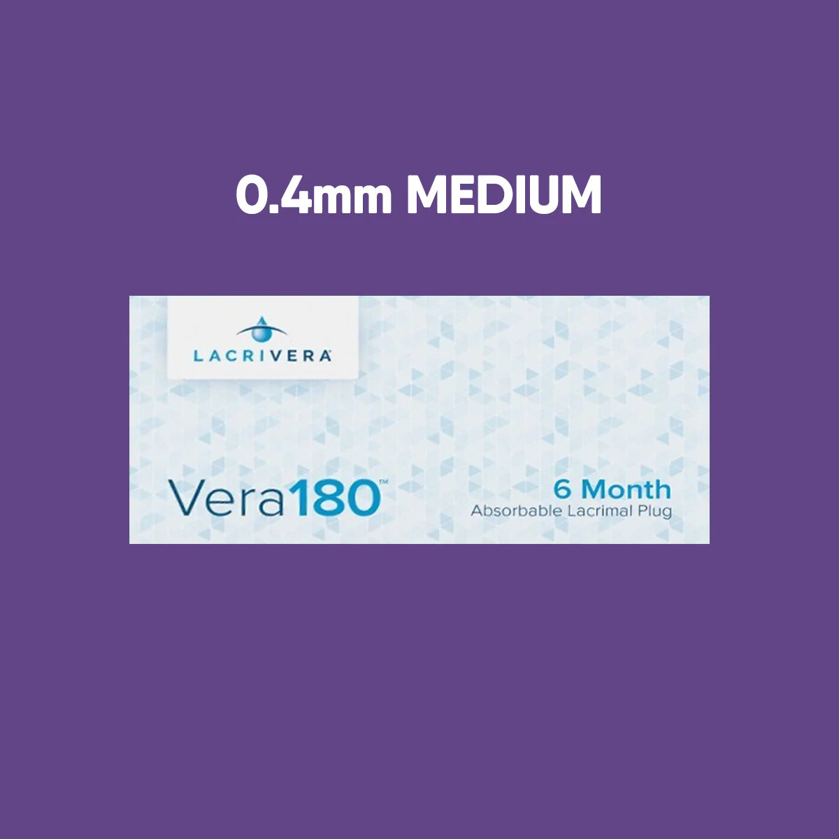 Lacrivera Vera180 Synthetic Absorbable Lacrimal 180 Day Plugs (Single Unit)