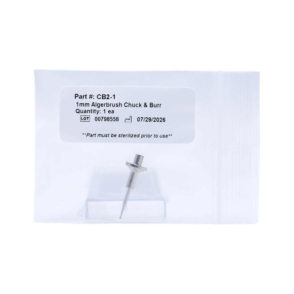 Alger Brush - Chuck and Burr 1.0mm
