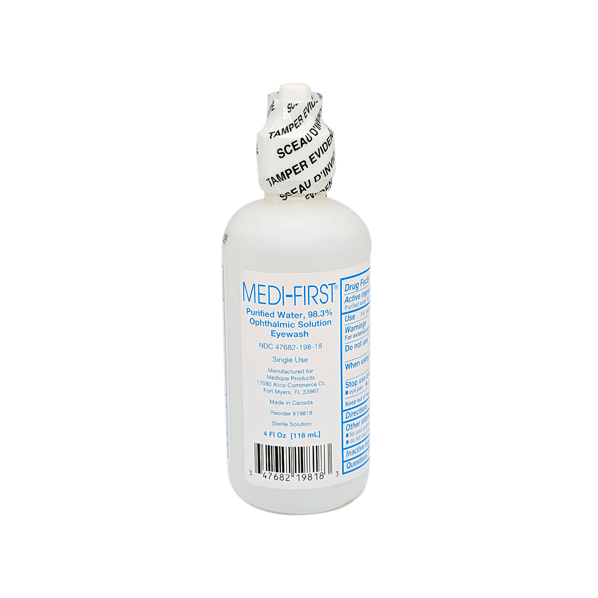 Eye Wash Solution, 4oz Squeeze Bottle
