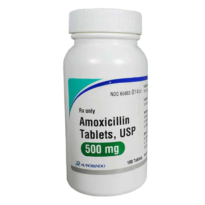 Amoxicillin, 500mg Capsule, 100/Ct