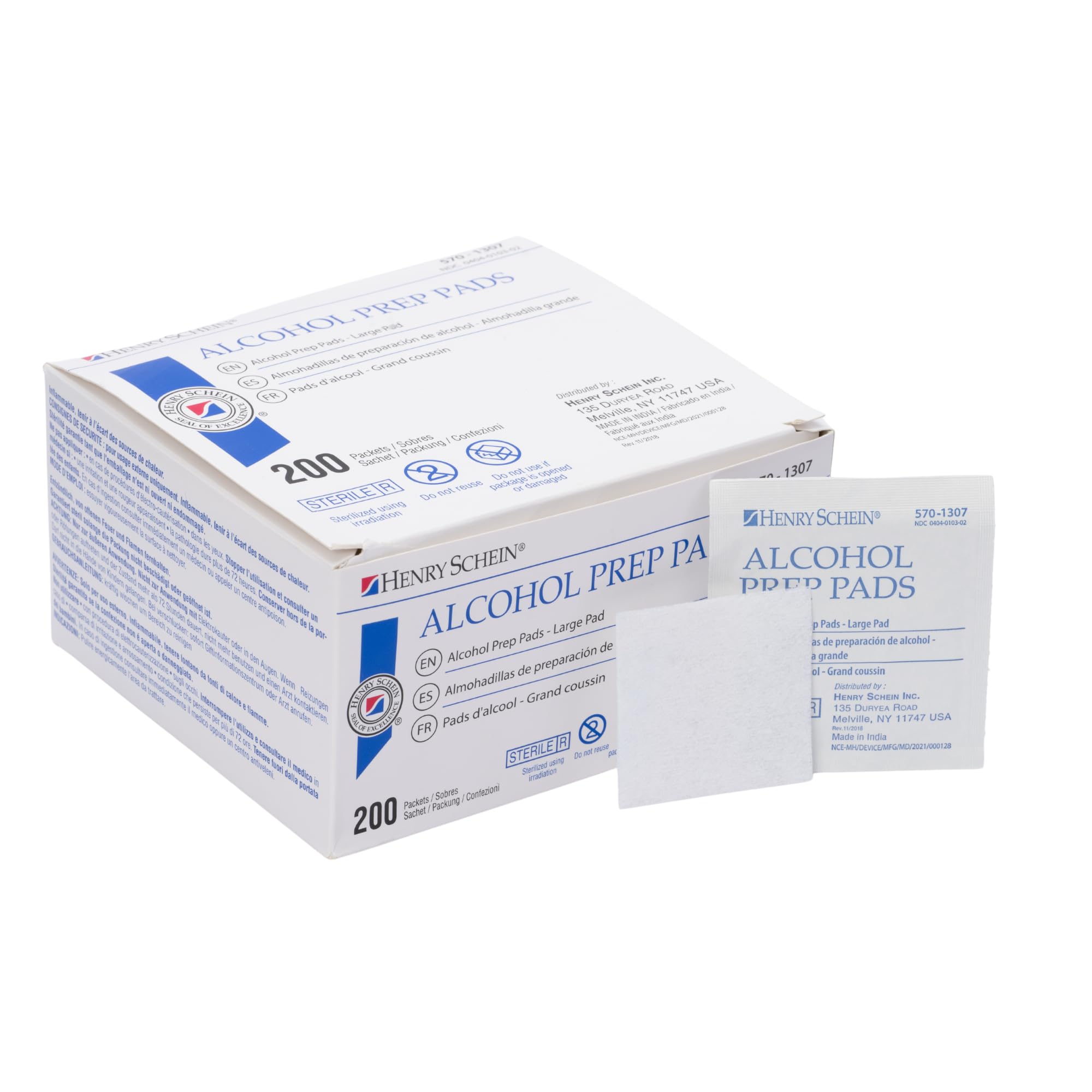 Alcohol Prep Pad, Sterile, Lrg 100/Box (10 boxes/case)