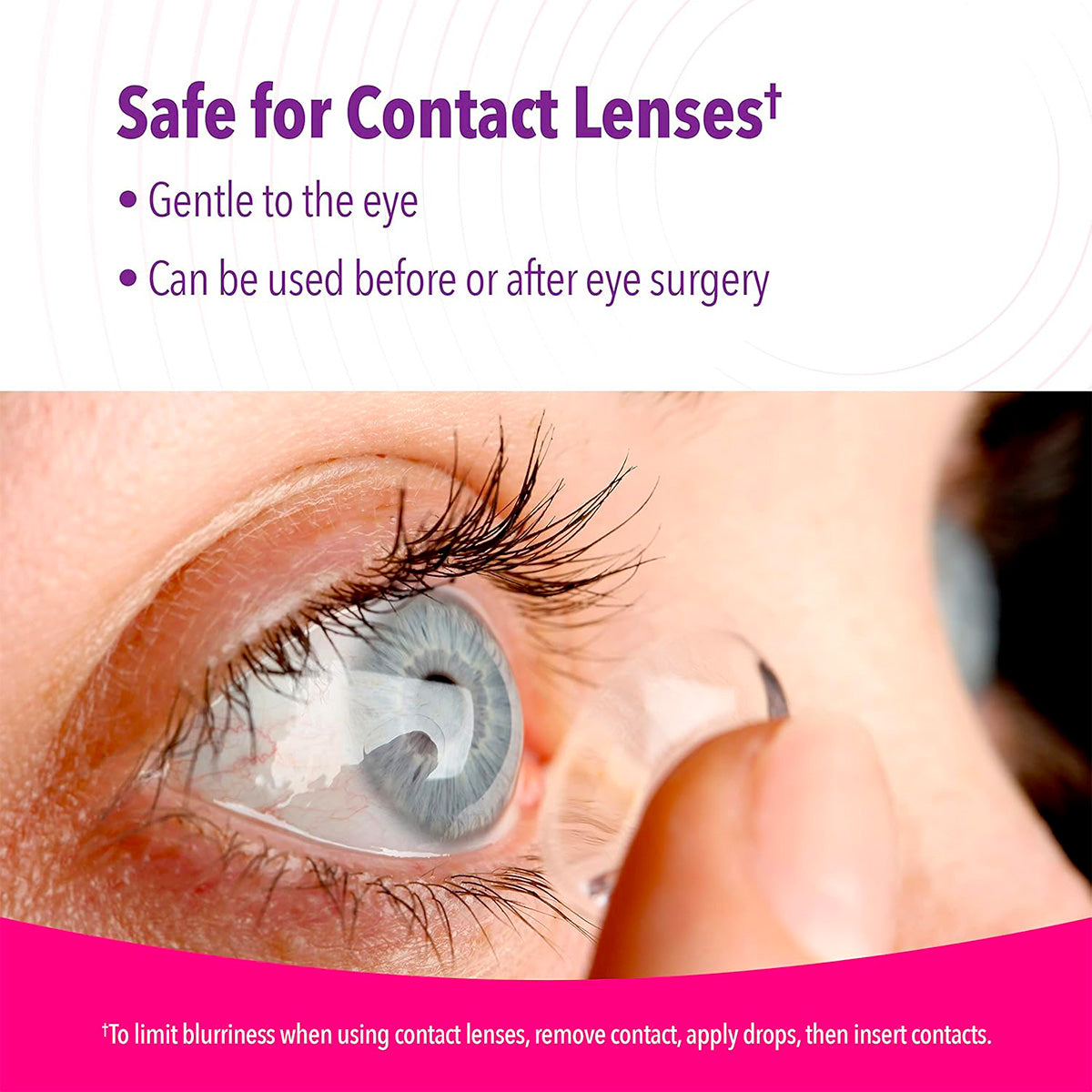 iVIZIA Sterile Lubricant Eye Drops, Preservative-Free, Contact Lens Friendly, 0.17 fl oz (5ml bottle)