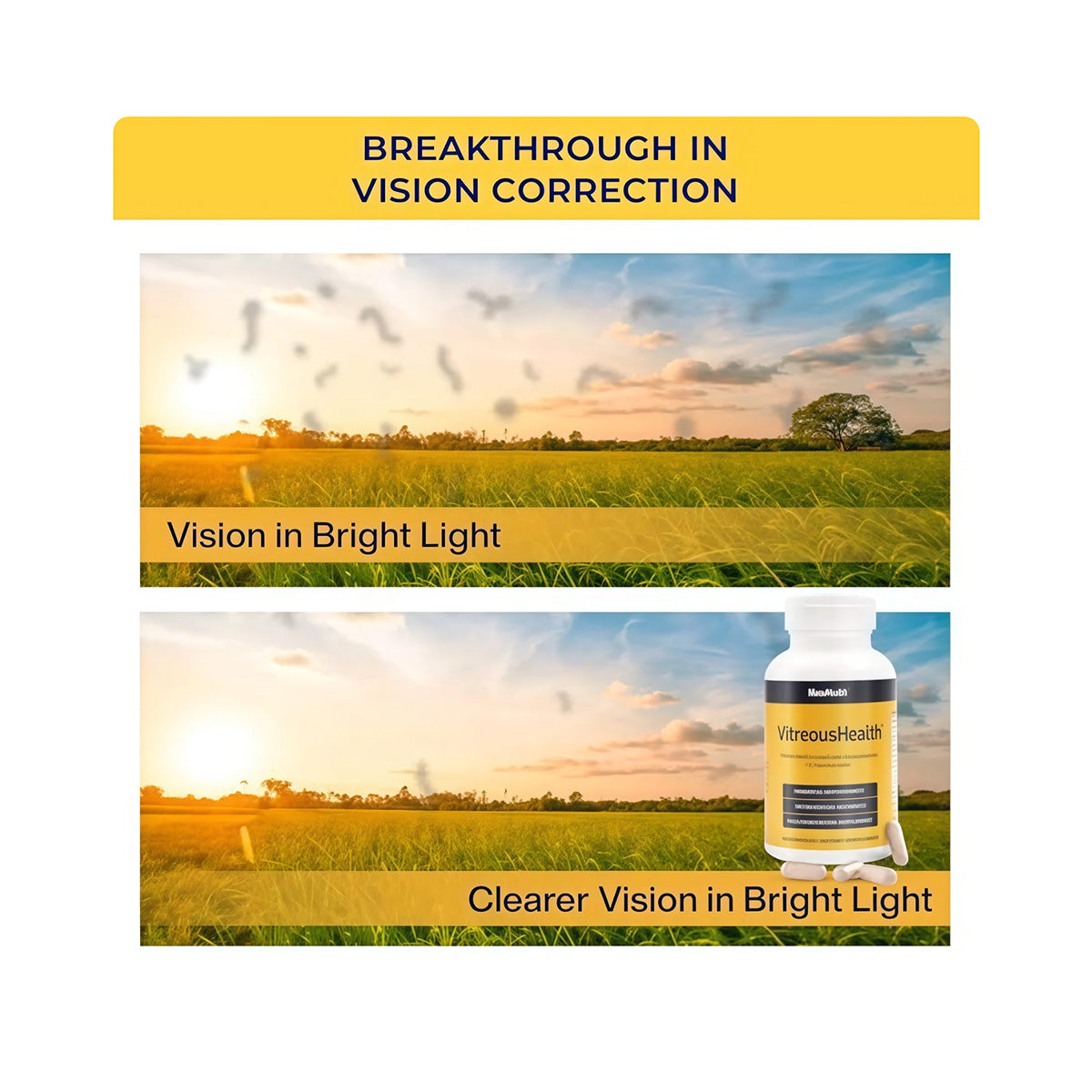 VitreousHealth by MacuHealth - Eye Floaters Formula (90ct - 90 day supply)