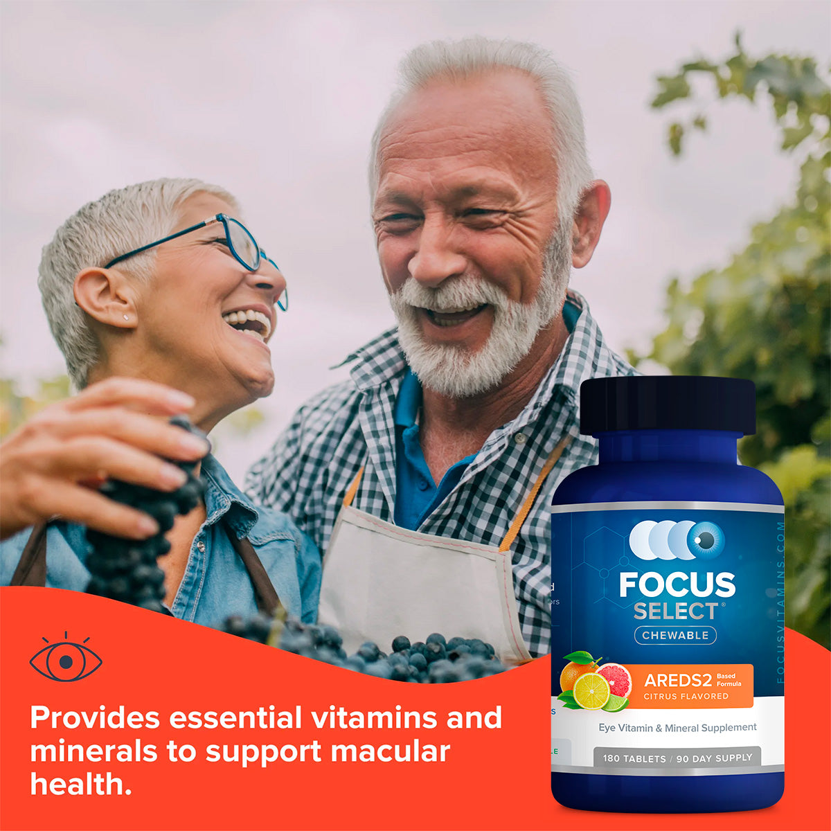 Focus Select Citrus Chewable AREDS2 Based Formula