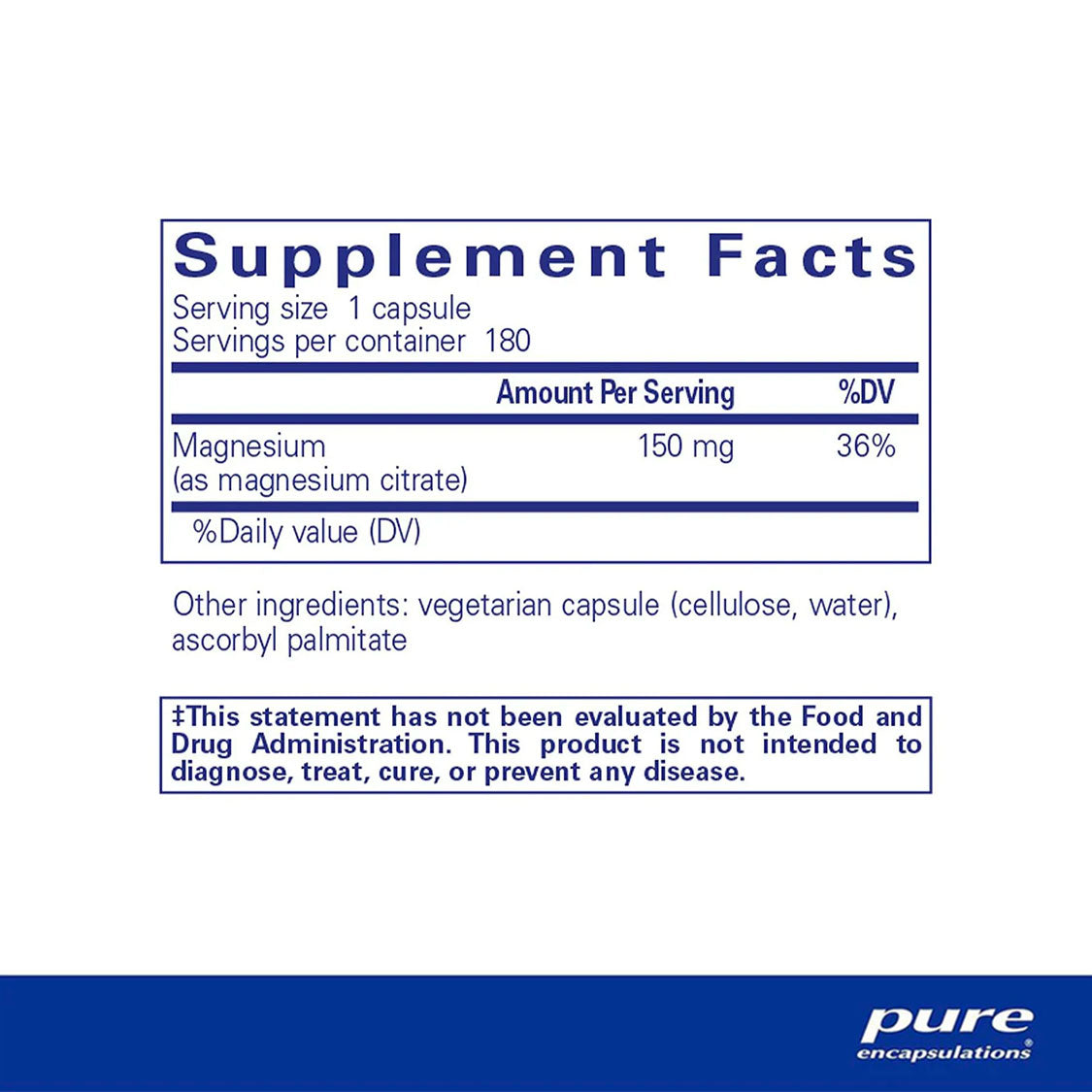 Pure Encapsulations Magnesium (Citrate)