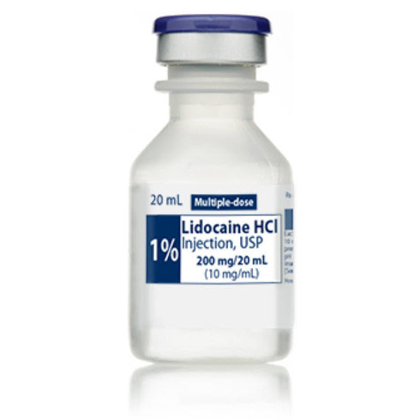 Lidocaine Injection 1%, 20mL