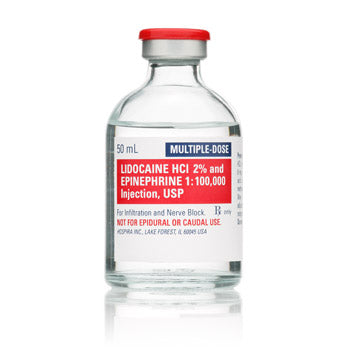 Lidocaine Injection 2% w/ Epinephrine, 50mL