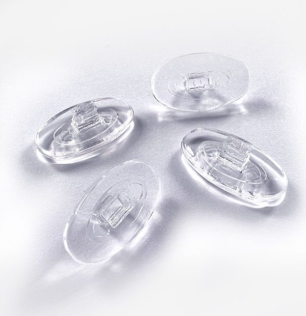 Nose Pad 15mm, Oval, Silicone Snap, 50/Box - Optisource