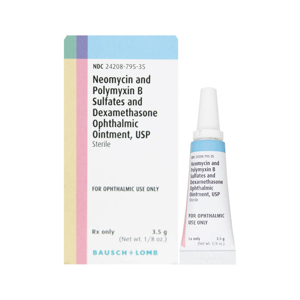 Neomycin, Polymixin B, Dexamethasone (NPD) 3.5gm- Bausch + Lomb