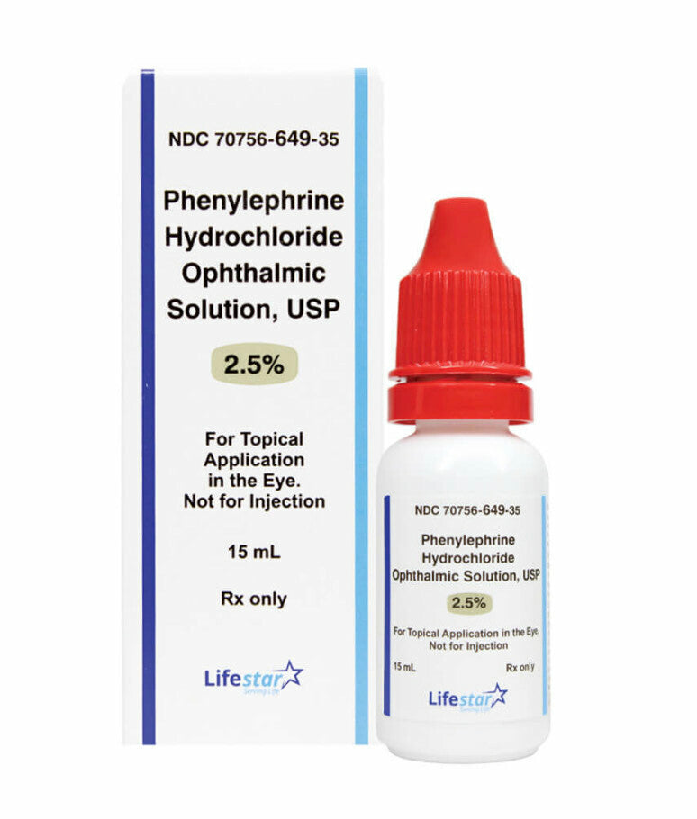 Phenylephrine Hydrochloride 2.5% Ophthalmic Solution - 15mL