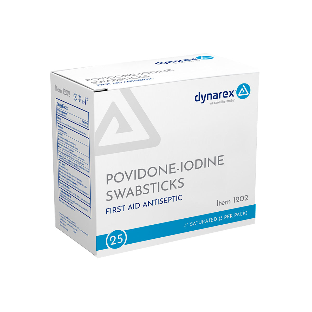 PVP Povidone Iodine Swabsticks 1's 50/Box