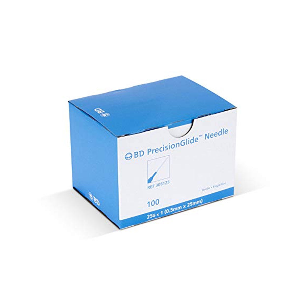Needles, Disposable- 25g x 1", 100/Box, BD