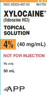 Xylocaine Topical Solution, 4%, 50mL