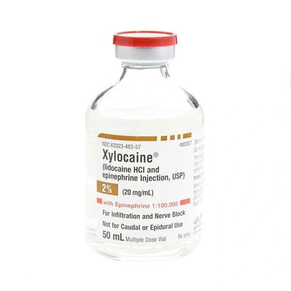 Xylocaine Injection, 2% w/ Epinephrine, 50mL