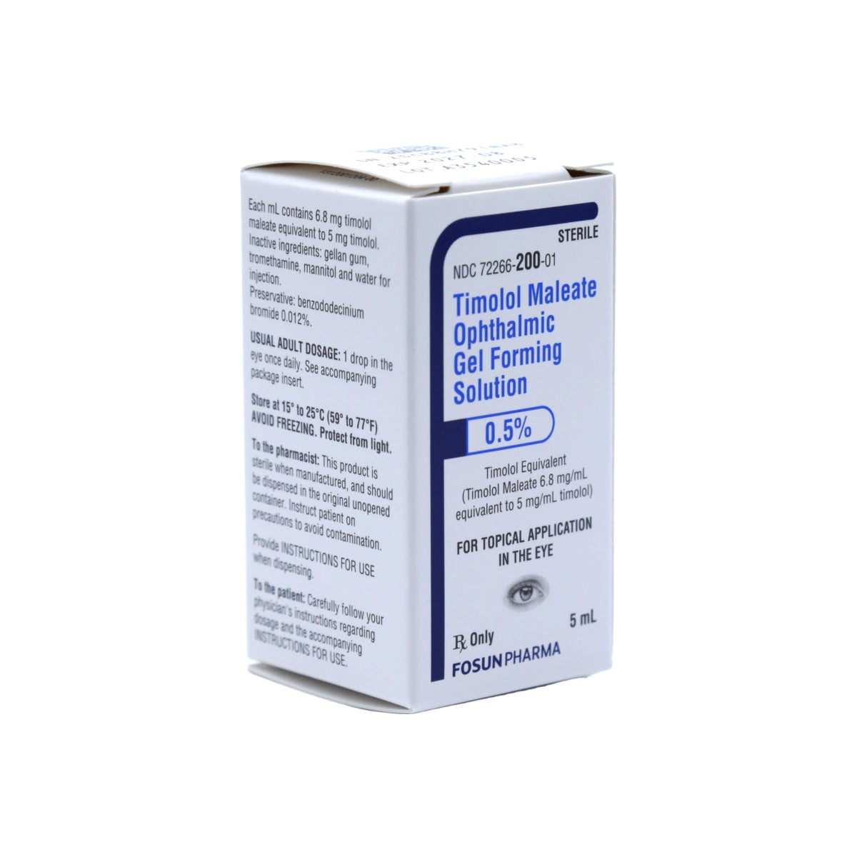 Timolol 0.5% Ophthalmic Gel Topical Ointment