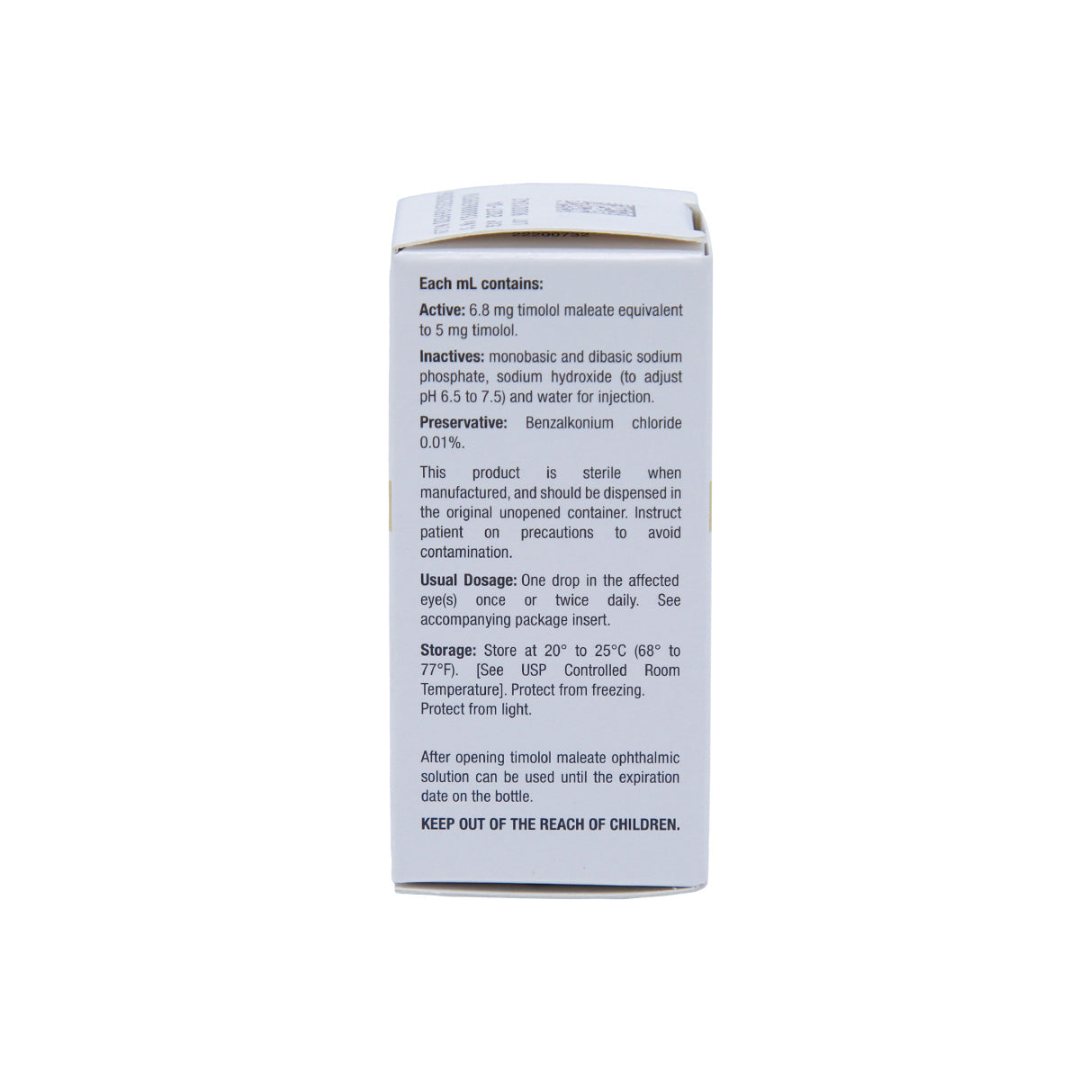 Timolol Maleate 0.5% 5mL